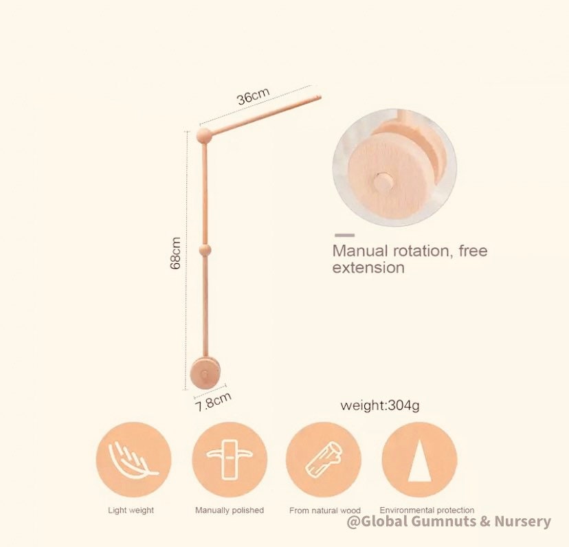 Mobile ARMS Nursery Mobile Attachment for Cot / Crib Etsy Australia