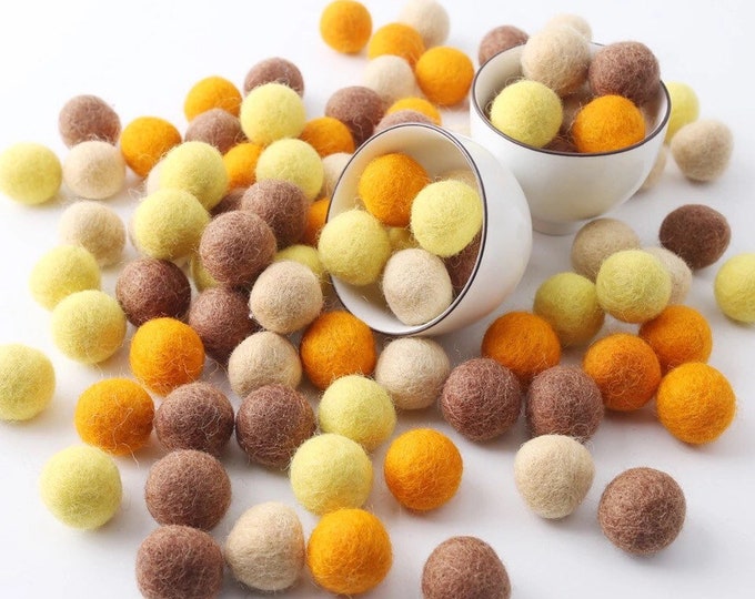 Honey Bee Colored Felt Balls: Creative Play and Learning Fun | Felt Balls | Feltball | Bee scene colours