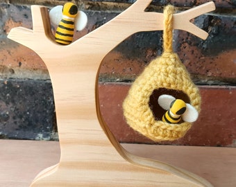 Natural Wooden Bee Hive Tree