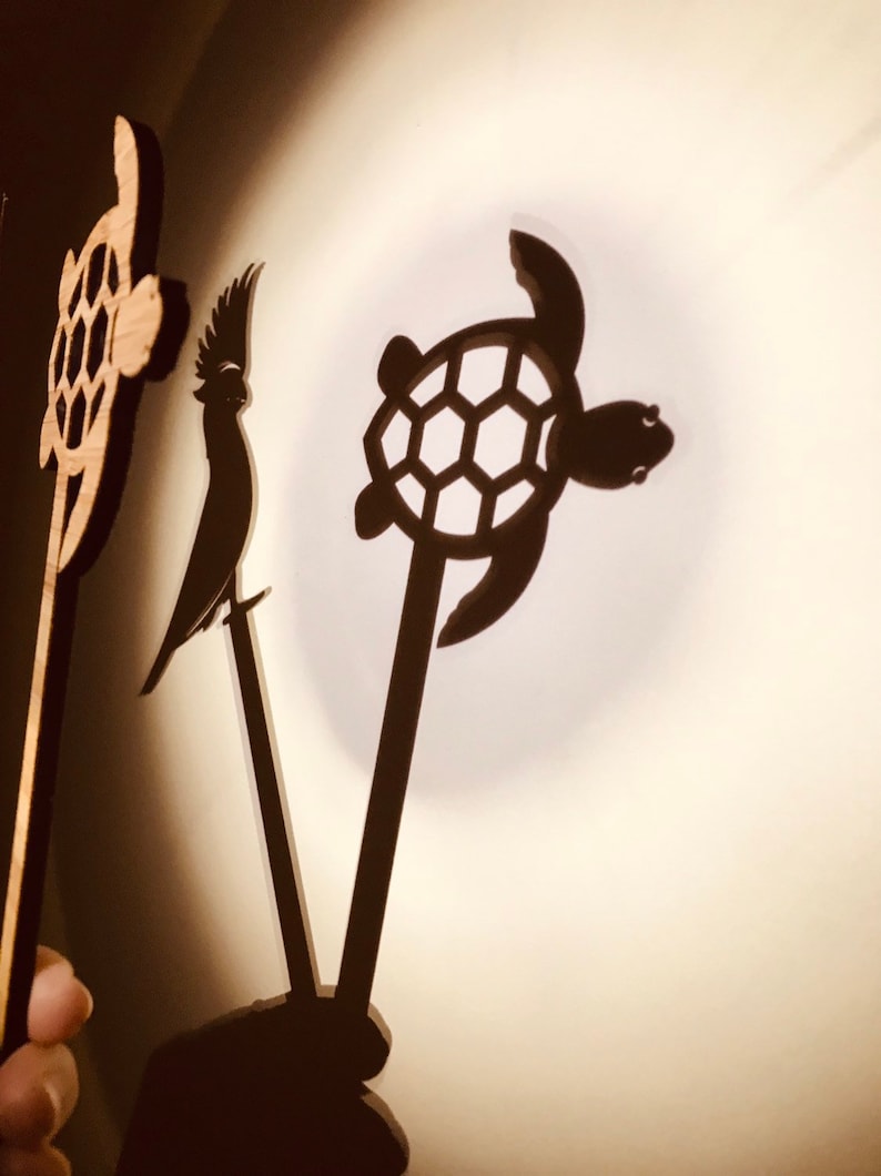 Australian Animal Shadow Puppets Toys Puppets