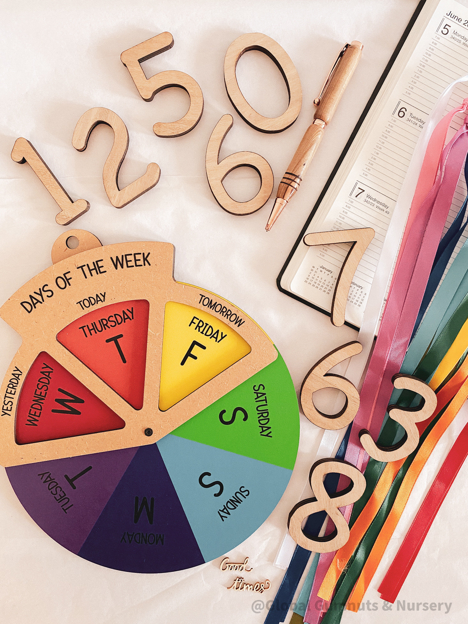 Days of the Week WHEEL With a Three-way Viewer Window | Spinner Dial ...