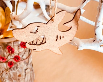 ANGRY Shark- Australian Animal themed Christmas Ornament | Xmas | Christmas Tree Gift | Australian Native Animal ~ Decoration