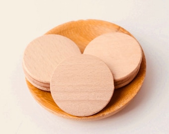 5cm Wooden Round Discs | Tiles | Wood Slices