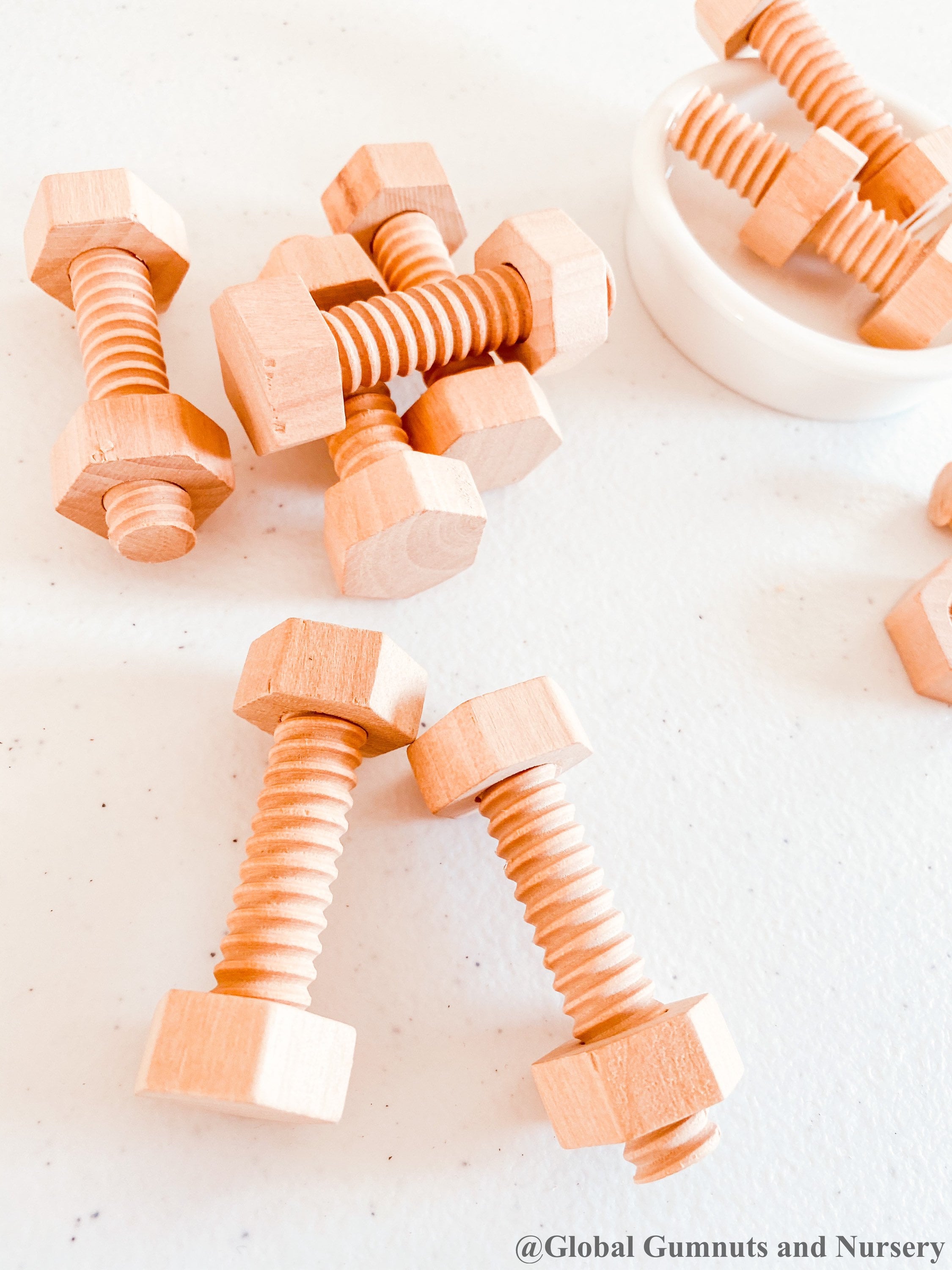 Wooden Nuts & Bolts Tool Set 6pieces