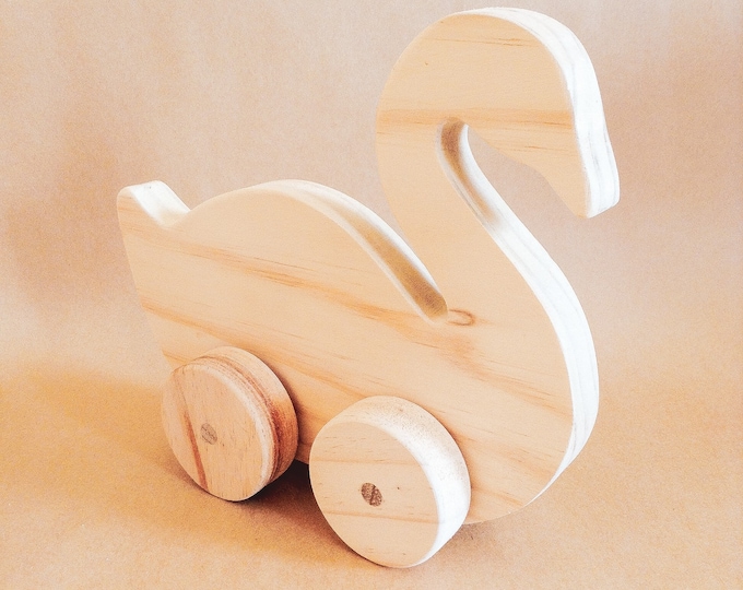 SWAN Handmade WOODEN Decor Piece | Baby | Decor | Cake Topper