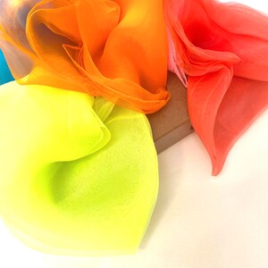 Bright Sensory Scarves Play Silks 6 Colour Set Scarf image 3