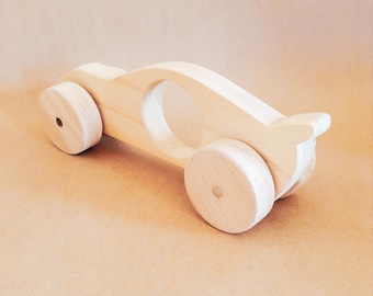 RACE CAR with Spolier | Wooden and Handmade | Push Pull Ability | Play Toy | Boys Toys | My First Car Gift | Vehicle Range | Racecar