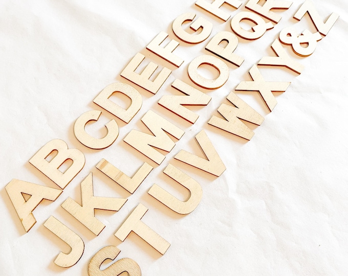 A-Z Wooden Alphabet , set of 26 letters