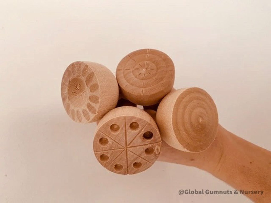 Pattern Stamper Round PATTERNED Wooden Stamper | Pattern Creator - Etsy