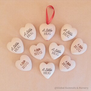 Gift a Wooden Heart | Wooden Love | Little Pocket Hug | Token of LOVE|  A Little Hug