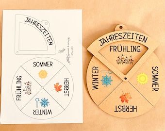 GERMAN Downloadable Teaching Resource for Four Seasons - Interactive Nature Exploration! | 4 SEASONS | Annual Climate | Australian Designed