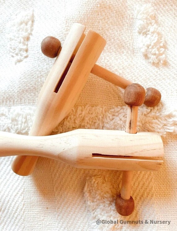 Tik Tok Wooden Shaker HANDMADE Musical Instrument Etsy