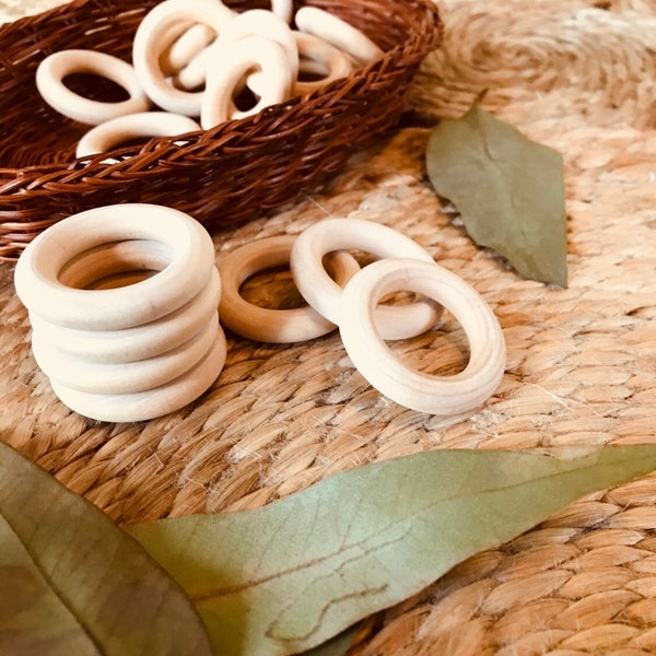 Wooden Rings 40mm | Round Teether