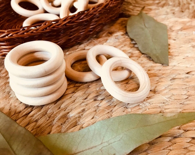 Wooden Rings 40mm | Round Teether