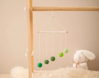 GREEN Montessori Colour Bar Baby Mobile