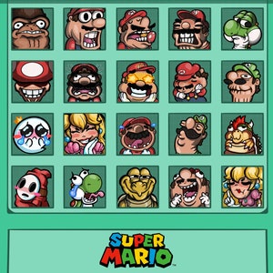 Mario Fanart Emotes ( Twitch / Discord Ready )