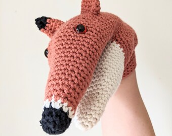 Fergus the Fox Hand Puppet Crochet Pattern