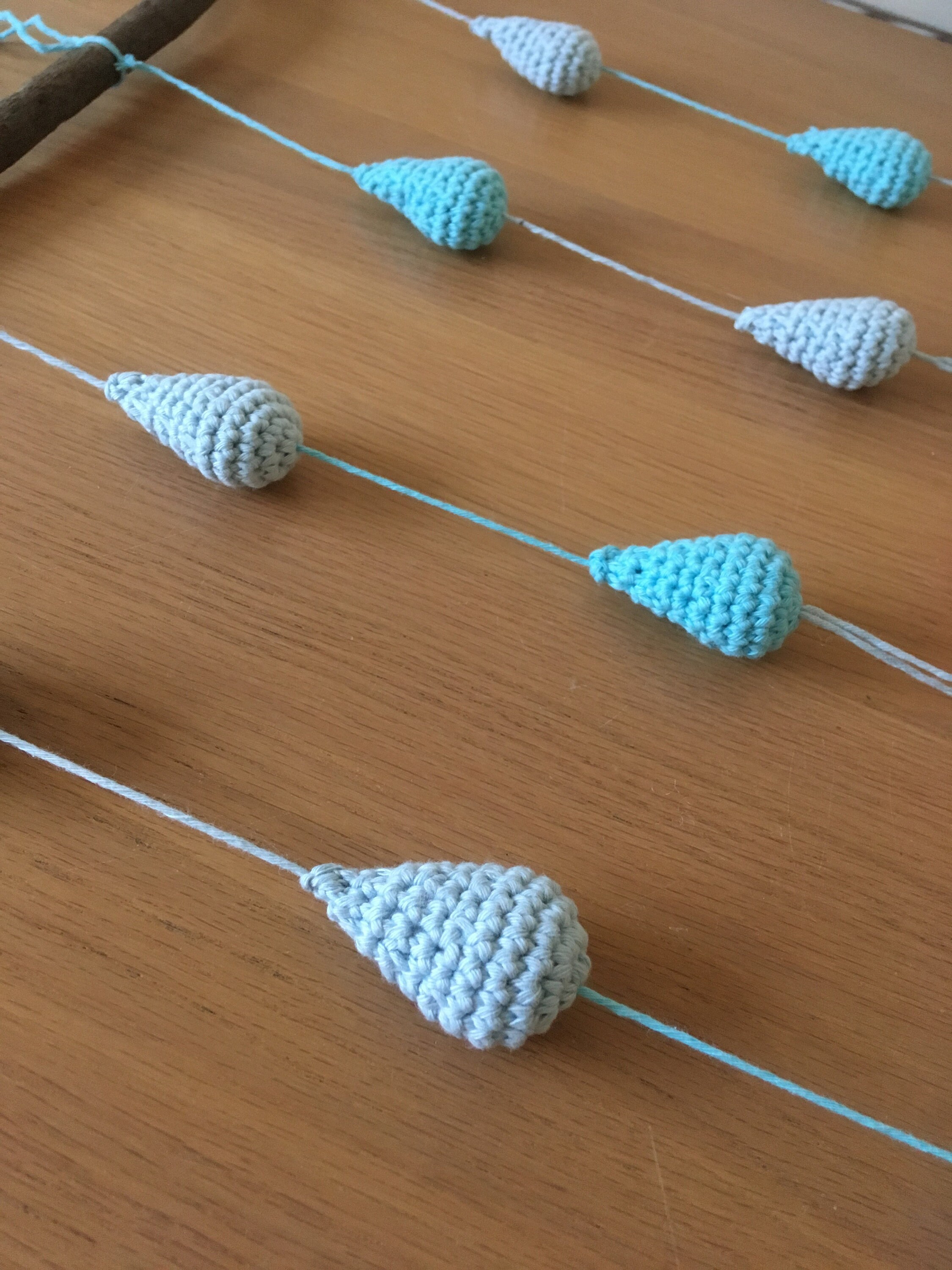 Look for the Rainbow Wall Hanging Crochet Pattern Raindrop Etsy UK