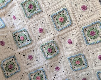 Couverture au crochet Spring Joy