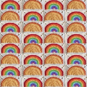 Rainbow and Sunshine Panels Crochet Pattern image 3