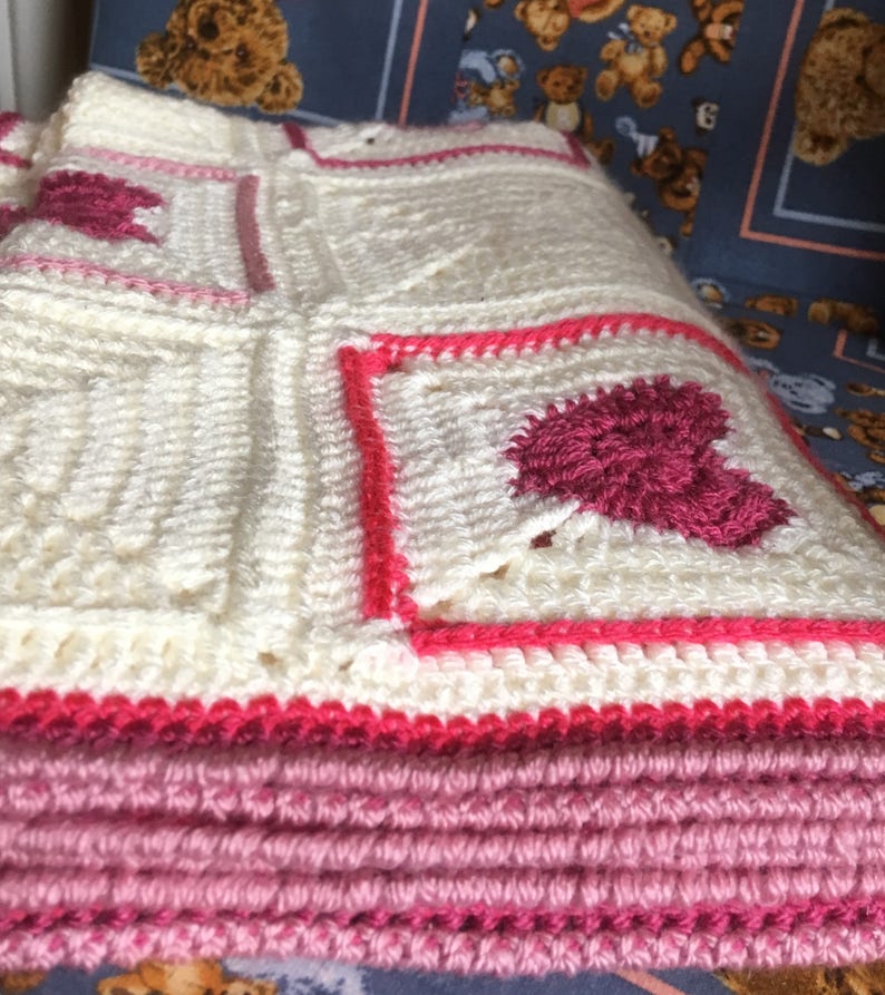 Joy In My Heart Blanket Afghan Baby Blanket Crochet Pattern image 3