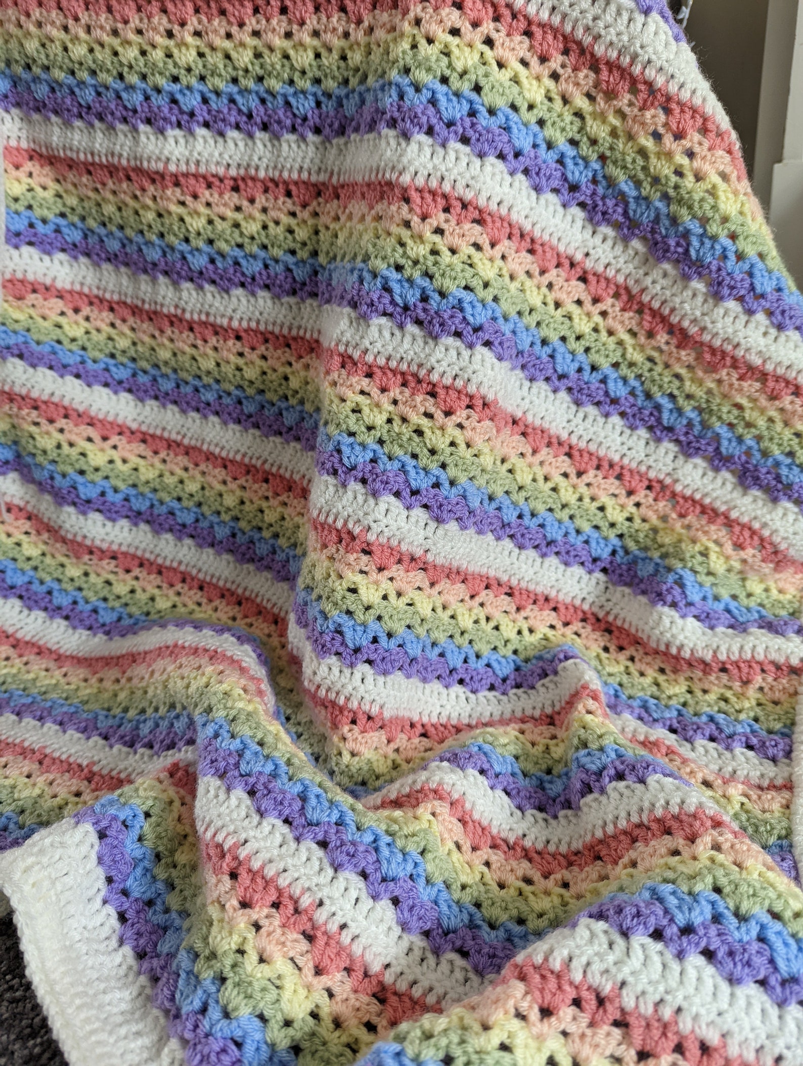 Jubilee Rainbow Blanket Crochet Pattern Etsy