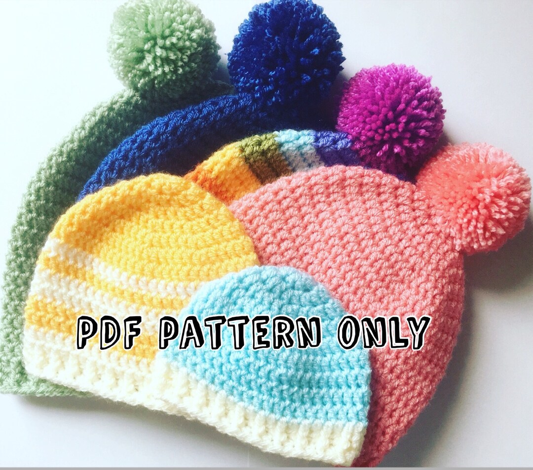 Genesis Bobble Hat / Beanie Crochet Pattern - Etsy UK