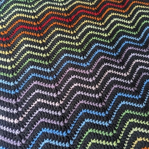 Joyful Rebellion Crochet Blanket Rainbow Pattern