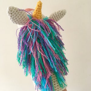Uli the Unicorn Hand / Glove Puppet Crochet Pattern image 5
