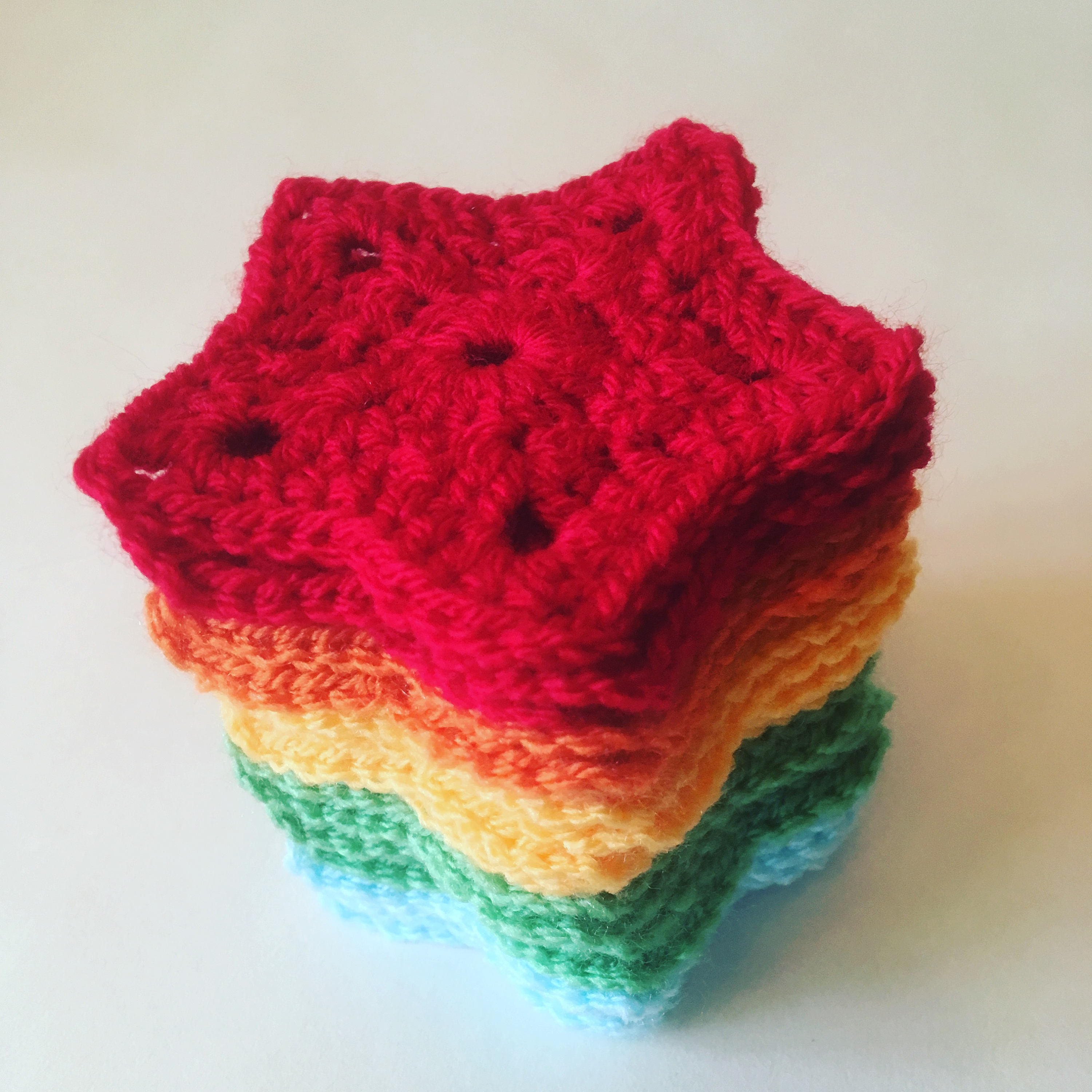 Rainbow of Stars Blanket Afghan Baby Blanket Crochet Pattern Etsy