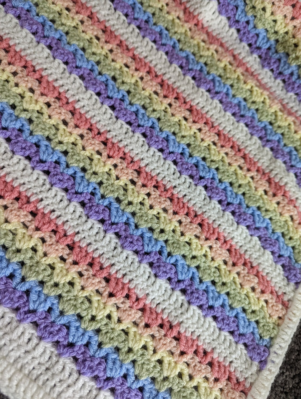 Jubilee Rainbow Blanket Crochet Pattern Etsy