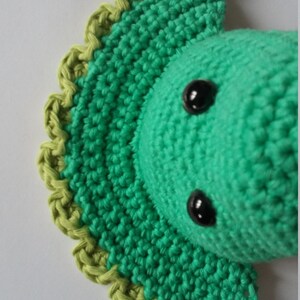 Daisy the Triceratops Dinosaur Hand / Glove Puppet Crochet Pattern image 2