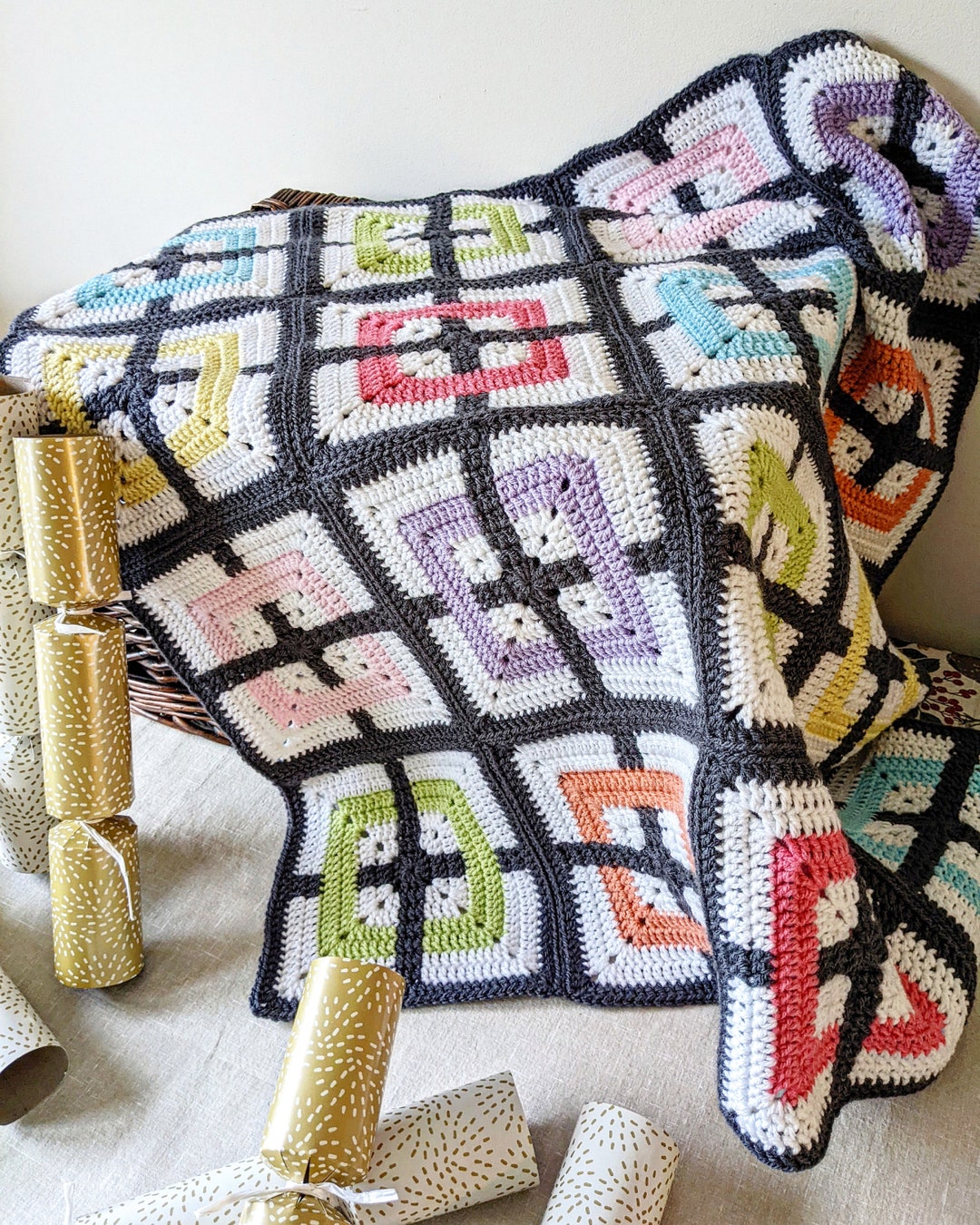 Woven Allsorts Square Crochet Pattern Tapestry Crochet Technique Etsy Canada