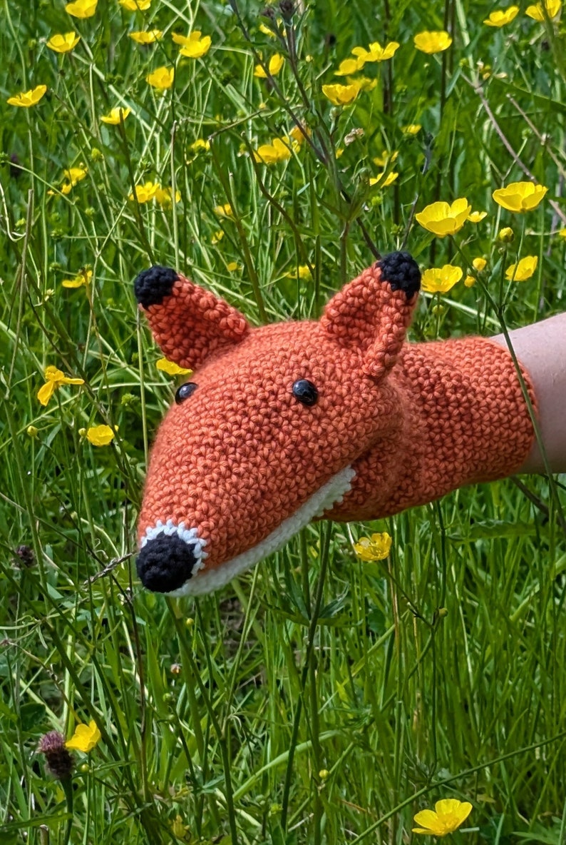 Fox Puppet Pattern Fergus the Fox Hand Puppet Crochet Pattern - Etsy