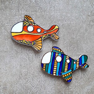 Set 2 Airplane Refrigerator Magnet, Fridge Magnet Airplane, Refrigerator Magnet, Hand Made Magnet, Hand Painted Magnet
