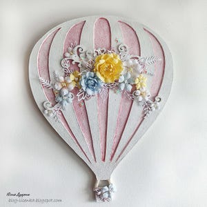 Handmade Hot Air Balloon, Wall Decor: Kids Room Decoration