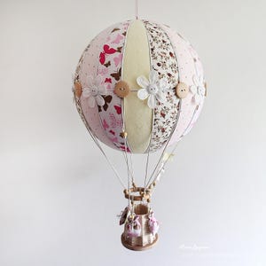 Textile Hot Air Balloon Model: Hanging Decoration