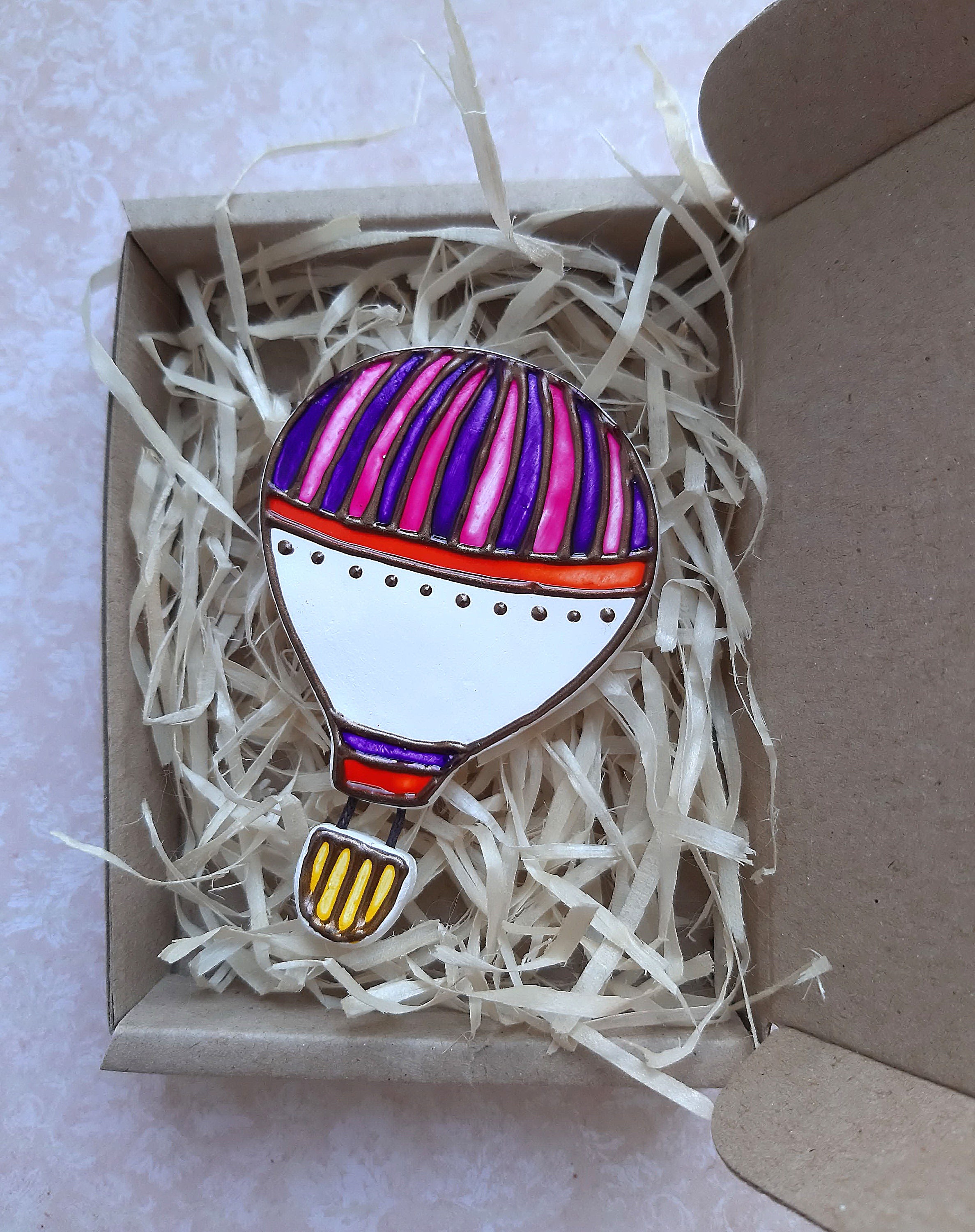Hot Air Balloon Shape Fridge Magnet main image 1
