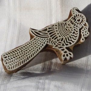 Tampon batik indien bois sculpté à la main , planche à imprimer ,pochoir-