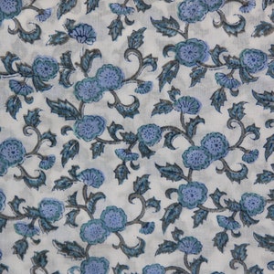 Batik Fabric in print coton veil , blue pareo, cotton piece for sewing and confection.