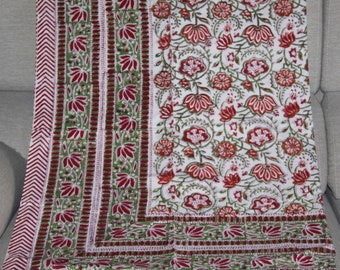 Wall hanging, sofa cover or cotton batik lotus tablecloth