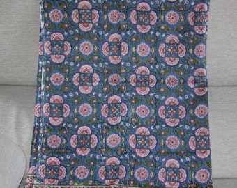 Women's floral cotton pareo, beach dress, scarf