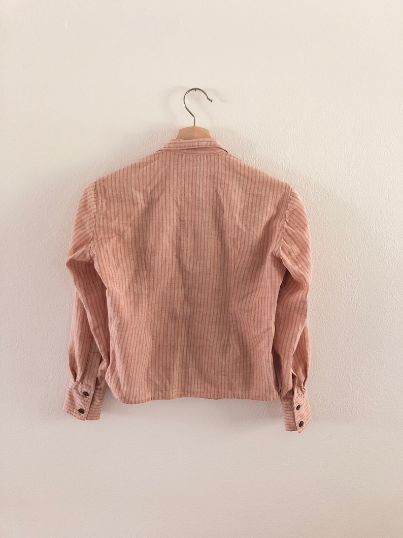 Vintage Striped Linen Top SM