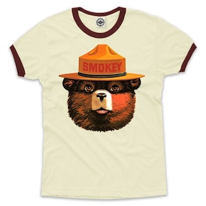 Multicolor Smokey Bear Men’s Ringer Tee