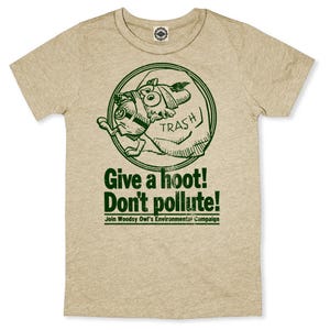 Woodsy Owl &quot;Join Woodsy&#39;s Campaign&quot; Men&#39;s Tee
