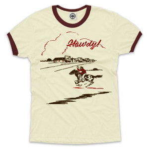 Howdy Cowboy Men's Ringer Tee