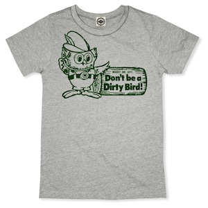 Woodsy Owl "Don't Be A Dirty Bird" Kid's Tee