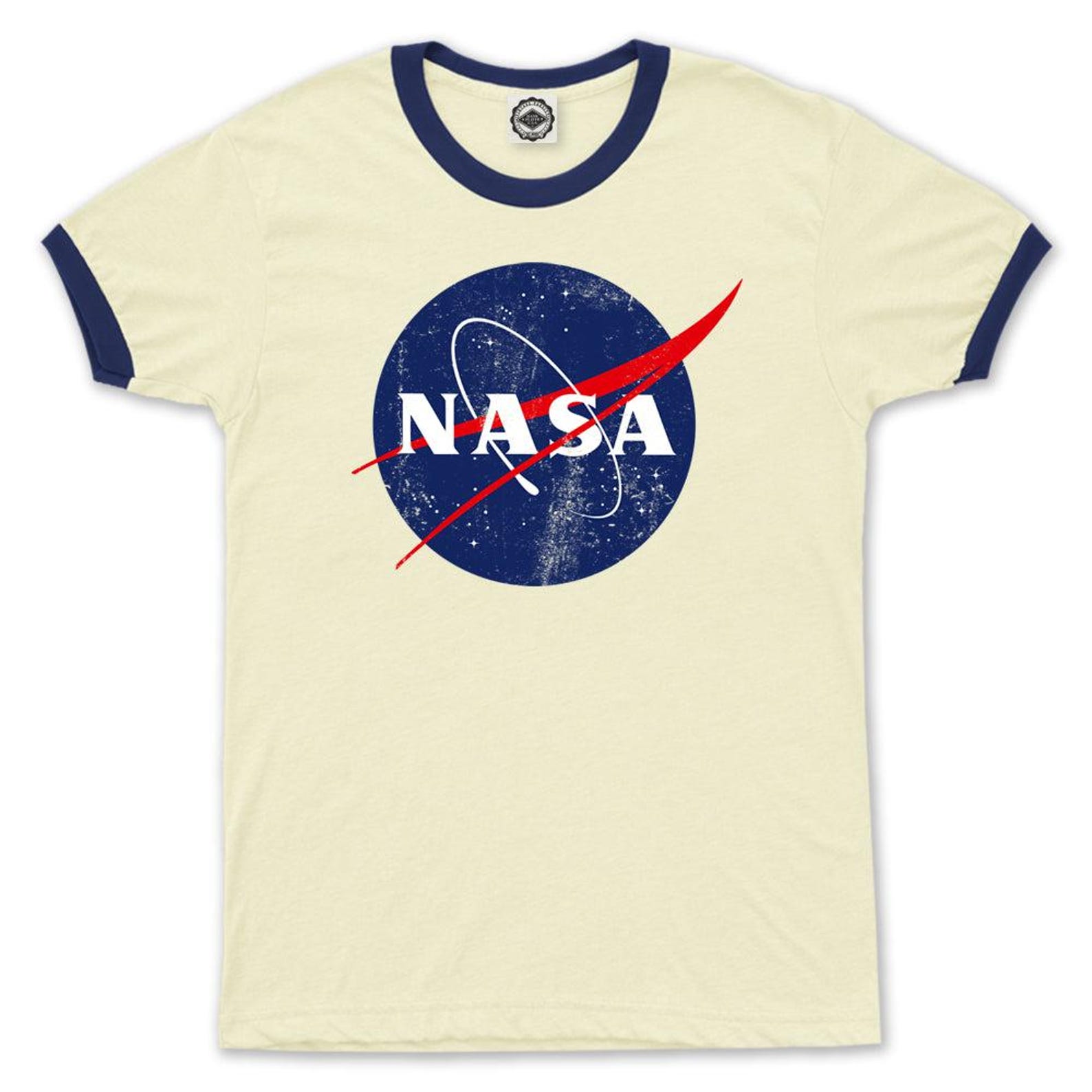 Nasa Ringer Official NASA Logo Men's Ringer Tee - Etsy