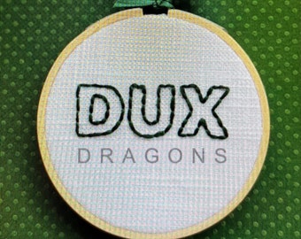 Hand Embroidered Duxbury Sports Booster ornament