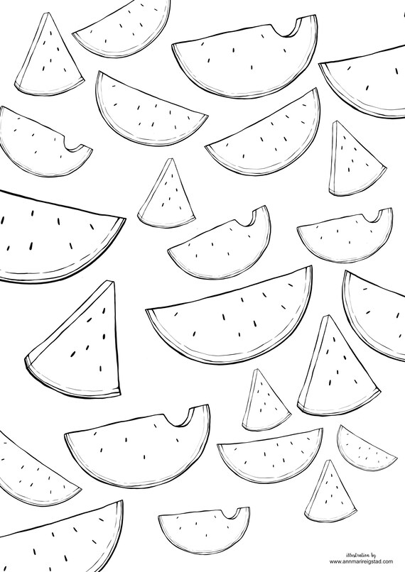 940 Coloring Book Watermelon HD